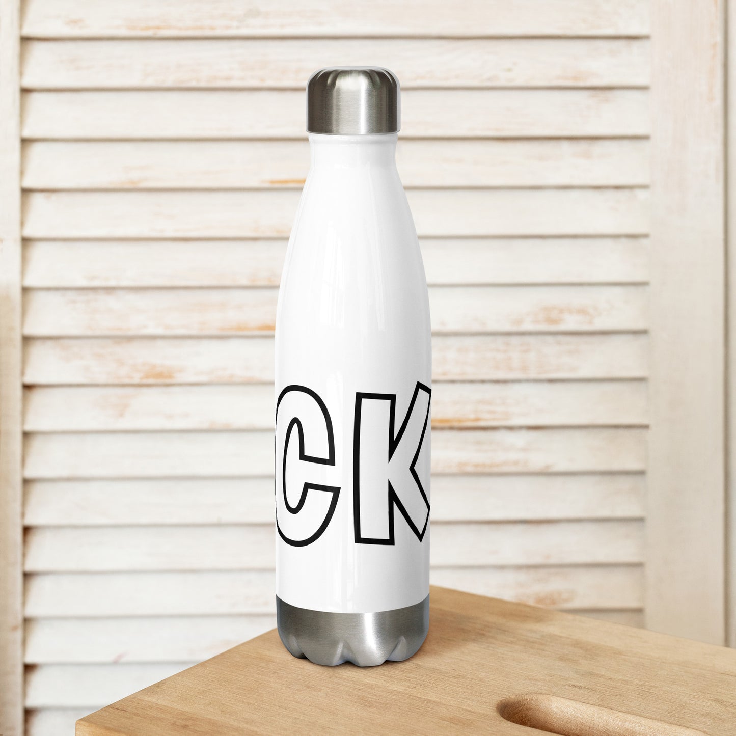 Stainless steel water bottle